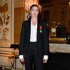 Marie-Agnès Gillot à la Cérémonie de remise des insignes de Chevalier de l'Ordre national de la Légion d'honneur à M. A. Gillot au ministère de la Culture et la Communication à PAris, France, le 15 mars 2017. © Coadic Guirec/Bestimage