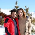 Jamel Debbouze et sa femme Mélissa Theuriau au 20ème festival du film de comédie de l'Alpe d'Huez le 20 janvier 2017.