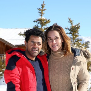 Jamel Debbouze et sa femme Mélissa Theuriau au 20ème festival du film de comédie de l'Alpe d'Huez le 20 janvier 2017.