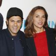 Jamel Debbouze et sa femme Mélissa Theuriau lors de l'avant-première du film "Demain tout commence" au Grand Rex à Paris le 28 novembre 2016.