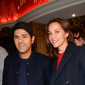 Jamel Debbouze et sa femme Mélissa Theuriau - Avant première du film "Demain tout commence" au Grand Rex à Paris le 28 novembre 2016.