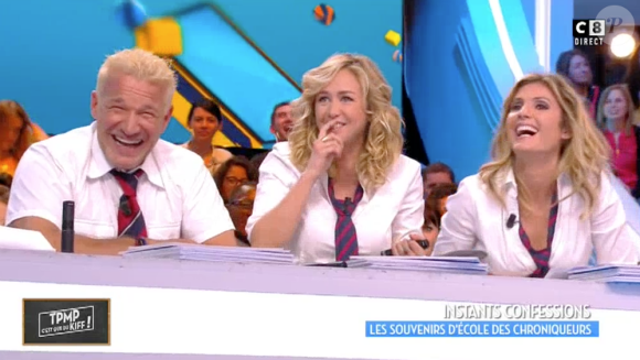 Enora Malagré raconte une embrouille d'école dans "Touche pas à mon poste" sur C8. Le 16 mars 2017.