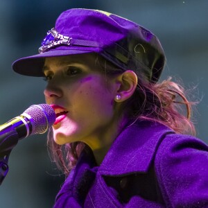 Joyce Jonathan lors du concert MFM Radio Live, place de la République à Lyon, le 3 mars 2017.