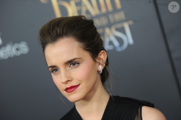 Emma Watson à la projection de "La belle et la bête" au Lincoln Center à New York le 13 mars 2017.