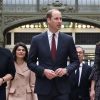 Le prince William et Kate Middleton visitent la galerie des impressionnistes au musée d'Orsay à Paris le 18 mars 2017.