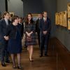 Laurence des Cars, présidente du musée d'Orsay - Le prince William et Kate Middleton visitent la galerie des impressionnistes au musée d'Orsay à Paris le 18 mars 2017.