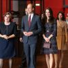 Laurence des Cars, présidente du musée d'Orsay -  Le prince William et Kate Middleton visitent la galerie des impressionnistes au musée d'Orsay à Paris le 18 mars 2017.