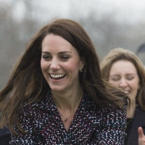 Le prince William et Kate Middleton sur le parvis des droits de l'homme au Trocadéro à Paris le 18 mars 2017.