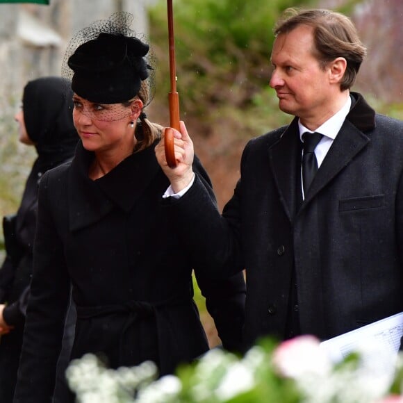 La princesse Martha Louise de Norvège - Obsèques du prince Richard de Sayn-Wittgenstein-Berleburg à Bad Berleburg en Allemagne le 21 mars 2017. 21/03/2017 - Bad Berlebourg