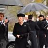 La princesse Benedikte de Danemark - Obsèques du prince Richard de Sayn-Wittgenstein-Berleburg à Bad Berleburg en Allemagne le 21 mars 2017. 21/03/2017 - Bad Berlebourg