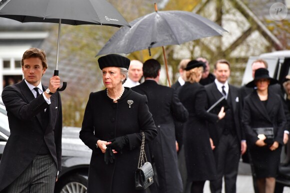 La princesse Benedikte de Danemark - Obsèques du prince Richard de Sayn-Wittgenstein-Berleburg à Bad Berleburg en Allemagne le 21 mars 2017. 21/03/2017 - Bad Berlebourg