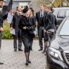 La reine Margrethe de Danemark, le prince Frederik - Obsèques du prince Richard de Sayn-Wittgenstein-Berleburg à Bad Berleburg en Allemagne le 21 mars 2017. 21/03/2017 - Bad Berlebourg