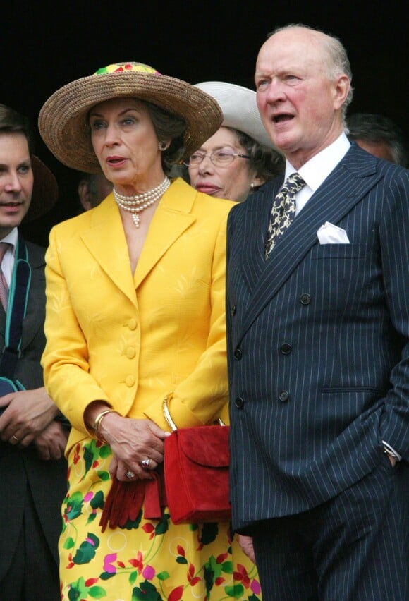 Le prince Richard de Sayn-Wittgenstein-Berleburg et la princesse Benedikte de Danemark, photo d'archives.