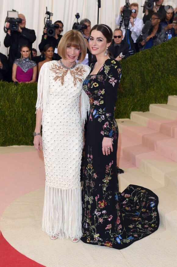 Anna Wintour et sa fille Bee Shaffer - Met Gala 2016 au Metropolitan Museum of Art à New York, le 2 mai 2016.