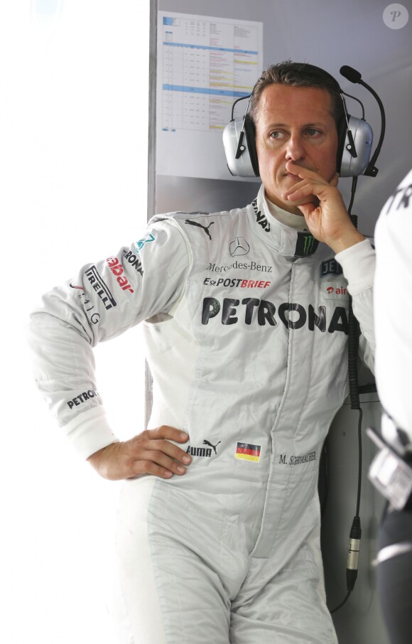 Michael Schumacher lors du grand prix de Formule 1 a New Delhi en Inde le 26 octobre 2012.