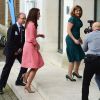 Kate Middleton, duchesse de Cambridge, au Royal College d'obstétriciens et gynécologues pour le lancement avec l'association Best Beginnings d'une série de films pédagogiques sur la santé mentale des parents, à Londres le 23 mars 2017.