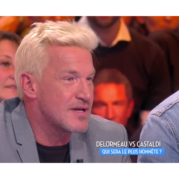Benjamin Castaldi s'en prend violemment à Cauet et Stéphane Guillon dans "Castaldi vs Delormeau : Qui sera le meilleur animateur ?". C8, le 23 mars 2017.