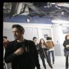 Exclusif - Nikos Aliagas en famille dans les backstage du dernier concert de la tournée "Ensemble" de Kendji Girac à l'AccorHotels Arena, à Paris, le 10 mars 2017.