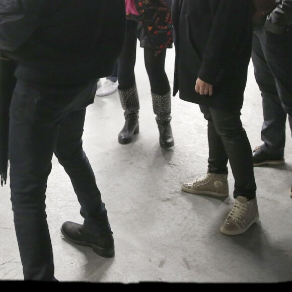 Exclusif - Nikos Aliagas en famille dans les backstage du dernier concert de la tournée "Ensemble" de Kendji Girac à l'AccorHotels Arena, à Paris, le 10 mars 2017.