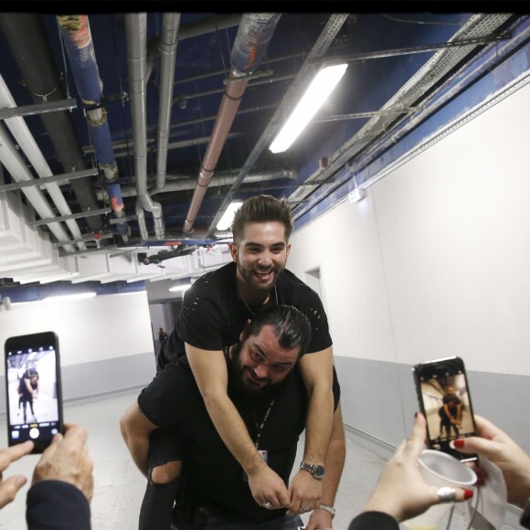 Exclusif - Kendji Girac dans les backstage de son dernier concert de la tournée "Ensemble" à l'AccorHotels Arena (POPB Bercy) à Paris, le 10 mars 2017.