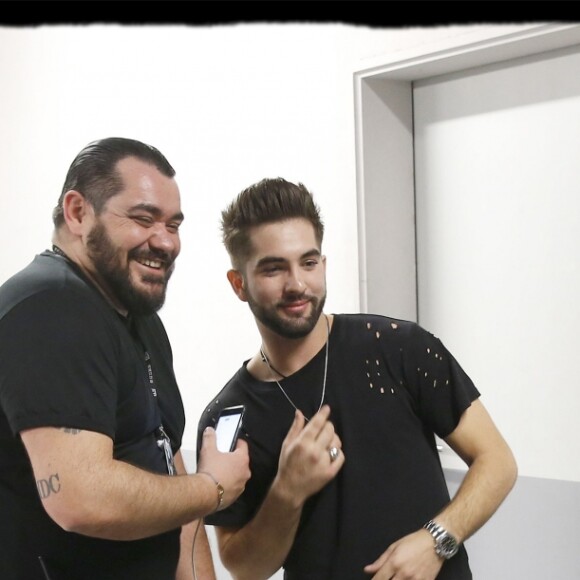 Exclusif - Kendji Girac dans les backstage de son dernier concert de la tournée "Ensemble" à l'AccorHotels Arena (POPB Bercy) à Paris, le 10 mars 2017.