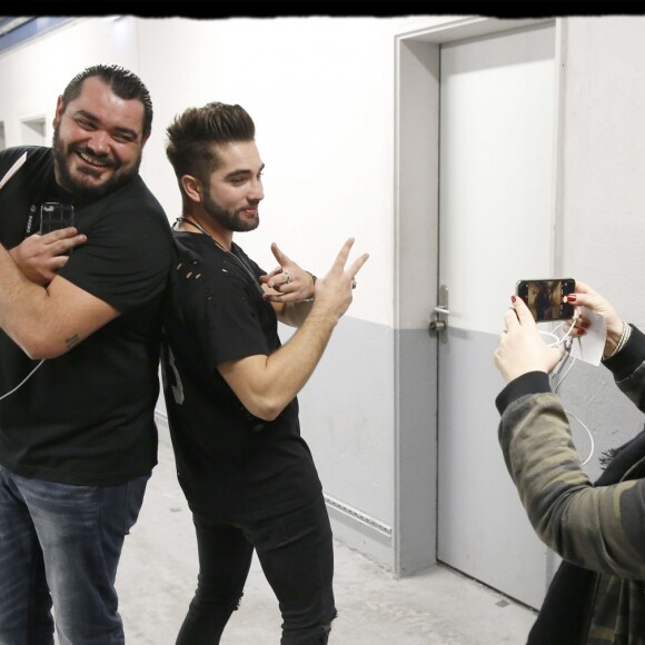 Exclusif - Kendji Girac dans les backstage de son dernier concert de la tournée "Ensemble" à l'AccorHotels Arena (POPB Bercy) à Paris, le 10 mars 2017.