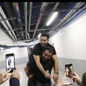 Exclusif - Kendji Girac dans les backstage de son dernier concert de la tournée "Ensemble" à l'AccorHotels Arena (POPB Bercy) à Paris, le 10 mars 2017.