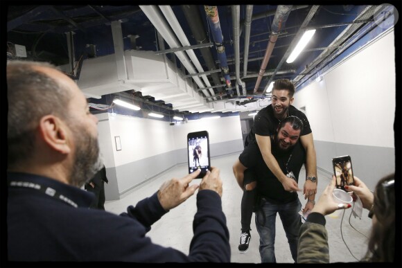 Exclusif - Kendji Girac dans les backstage de son dernier concert de la tournée "Ensemble" à l'AccorHotels Arena (POPB Bercy) à Paris, le 10 mars 2017.