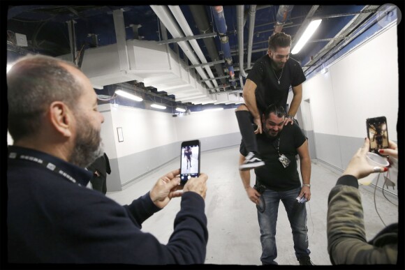 Exclusif - Kendji Girac dans les backstage de son dernier concert de la tournée "Ensemble" à l'AccorHotels Arena (POPB Bercy) à Paris, le 10 mars 2017.