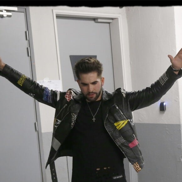 Exclusif - Kendji Girac dans les backstage de son dernier concert de la tournée "Ensemble" à l'AccorHotels Arena (POPB Bercy) à Paris, le 10 mars 2017.