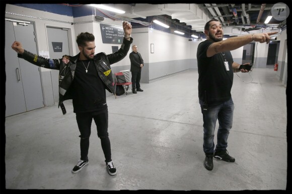 Exclusif - Kendji Girac dans les backstage de son dernier concert de la tournée "Ensemble" à l'AccorHotels Arena (POPB Bercy) à Paris, le 10 mars 2017.
