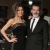 Antonio Banderas et sa compagne Nicole Kimpel à la cérémonie de clôture du 20ème Festival du Film de Malaga en Espagne, le 25 mars 2017
