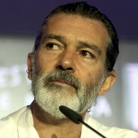 Antonio Banderas en conférence de presse au festival du film de Malaga, le 25 mars 2017. © Fotos Lorenzo Carnero via Zuma Press/Bestimage