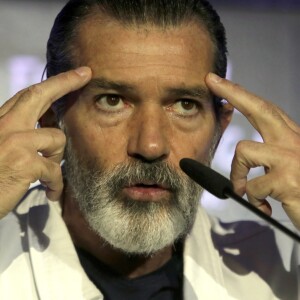 Antonio Banderas en conférence de presse au festival du film de Malaga, le 25 mars 2017. © Fotos Lorenzo Carnero via Zuma Press/Bestimage