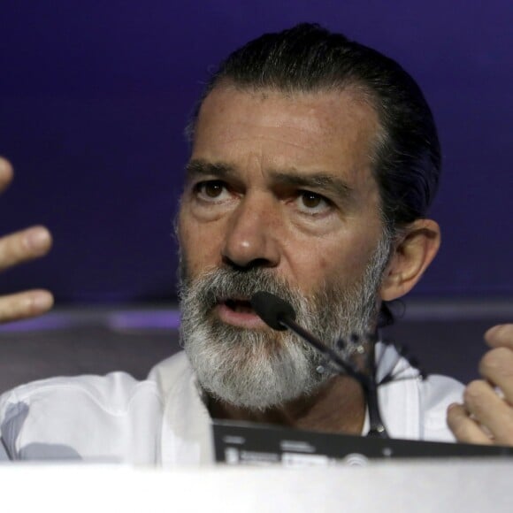 Antonio Banderas en conférence de presse au festival du film de Malaga, le 25 mars 2017. © Fotos Lorenzo Carnero via Zuma Press/Bestimage