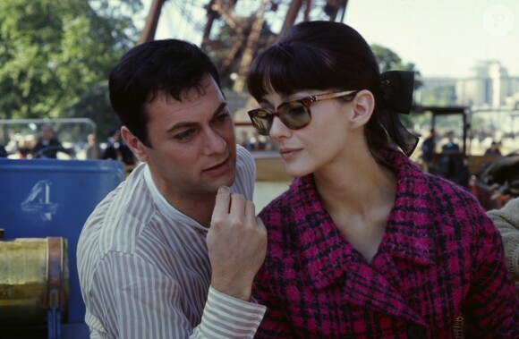 Tony Curtis et Christine Kaufmann, en 1963.
