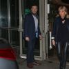 Exclusif - Emmanuel Macron s'est rendu au siège de TF1 avec sa femme Brigitte ou il était l'invité du journal télévisé du 20h00 présenté par Anne-Claire Coudray à Boulogne-Billancourt le 12 mars 2017.
