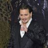 Johnny Depp à la première du film "Alice Through The Looking Glass" à Londres le 10 mai 2016