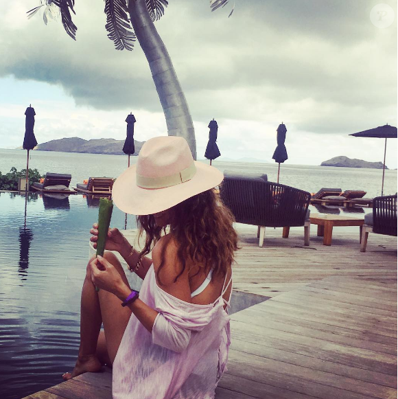 Brooke Burke en vacances aux Antilles - Photo publiée sur Instagram le 29 mars 2017
