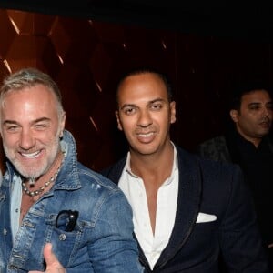 Exclusif - Maître Gims , Gianluca Vacchi et Mani de l'empire A.A.C, American Artists Company - Ouverture du VIP ROOM à Marrakech dans le quartier de l'hivernage. Le 24 Mars 2017 © Rachid Bellack / Bestimage