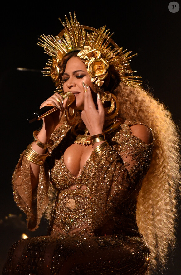 Beyonce lors des Grammy Awards au Staples Center, Los Angeles, le 12 février 2017.