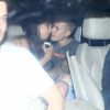 Justin Bieber quitte l'hôtel Fasano en limousine avec la belle Luciana Chamone à Rio de Janeiro, le 30 mars 2017