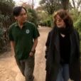 Jane Birkin avec le vétérinaire Norin Chai au Jardin des Plantes à Paris, séquence diffusée dans l'émission Thé ou Café du 1er avril 2017 sur France 2.
