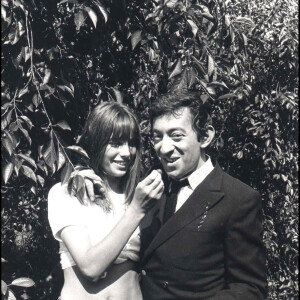 Jane Birkin et Serge Gainsbourg, photo d'archives au début de leur relation.