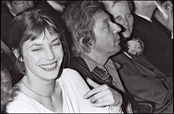 Serge Gainsbourg et Jane Birkin au spectacle de Jerry Lewis à Paris en 1976