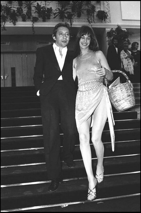 Serge Gainsbourg et Jane Birkin au Festival de Cannes en mai 1974