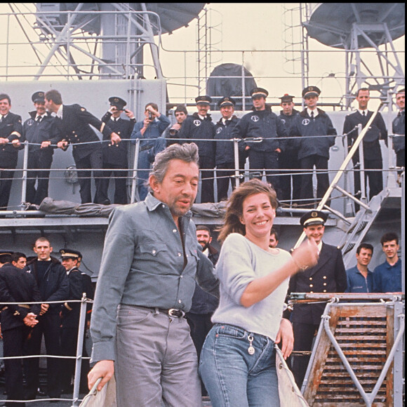 Serge Gainsbourg et Jane Birkin en novembre 1984.