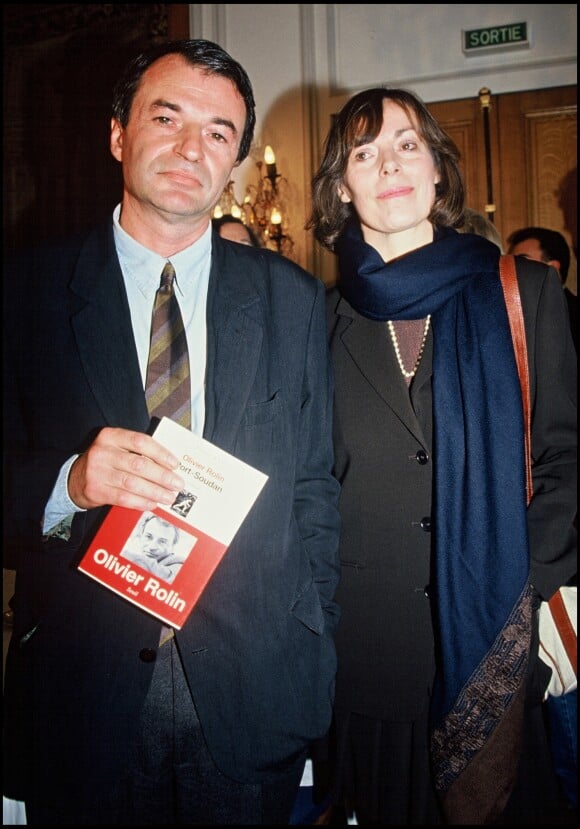 Olivier Rolin recevant le prix Femina en 1994 pour Port-Soudan.
