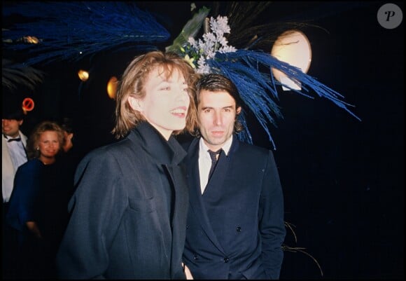 Jane Birkin et Jacques Doillon à l'Alcazar à Paris en décembre 1983.