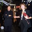  Jane Birkin et Jacques Doillon à l'Alcazar à Paris en décembre 1983. 
